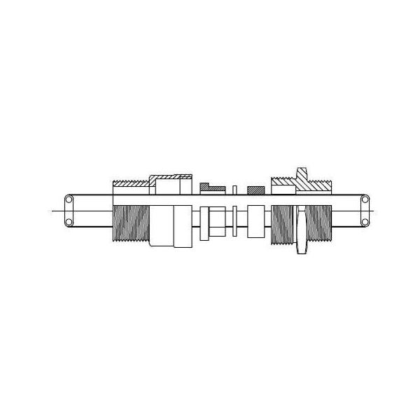 A8CMBFM2520sM25 Peppers  Ex Cable Gland A8CMBFM25/20s/M25 Brass IP66&IP68@25m EExdeIIC M25 male conn.